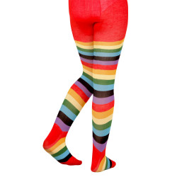 Ponožky s motívom dúhových klaunov, veľkosť 11–14 rokov